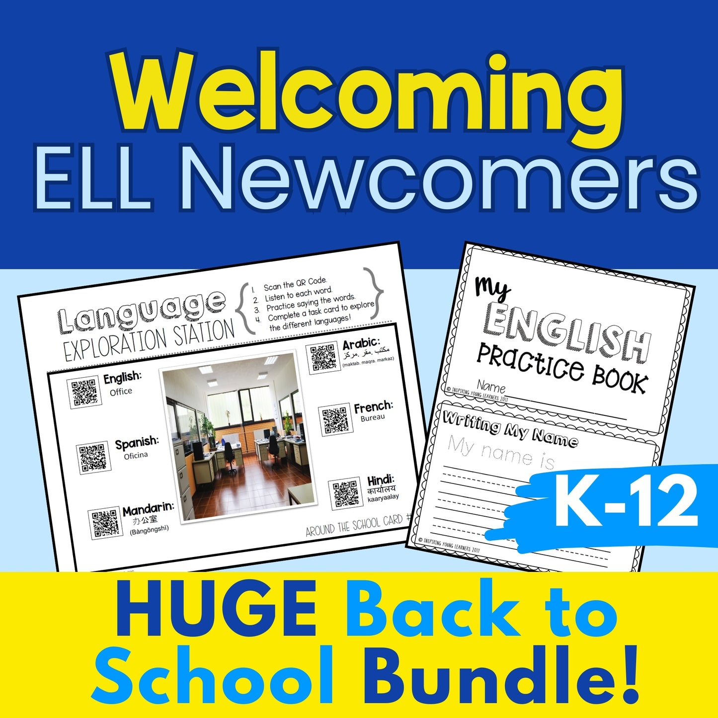 Welcoming ELL Newcomers, Back to School Bundle: Grades K-8