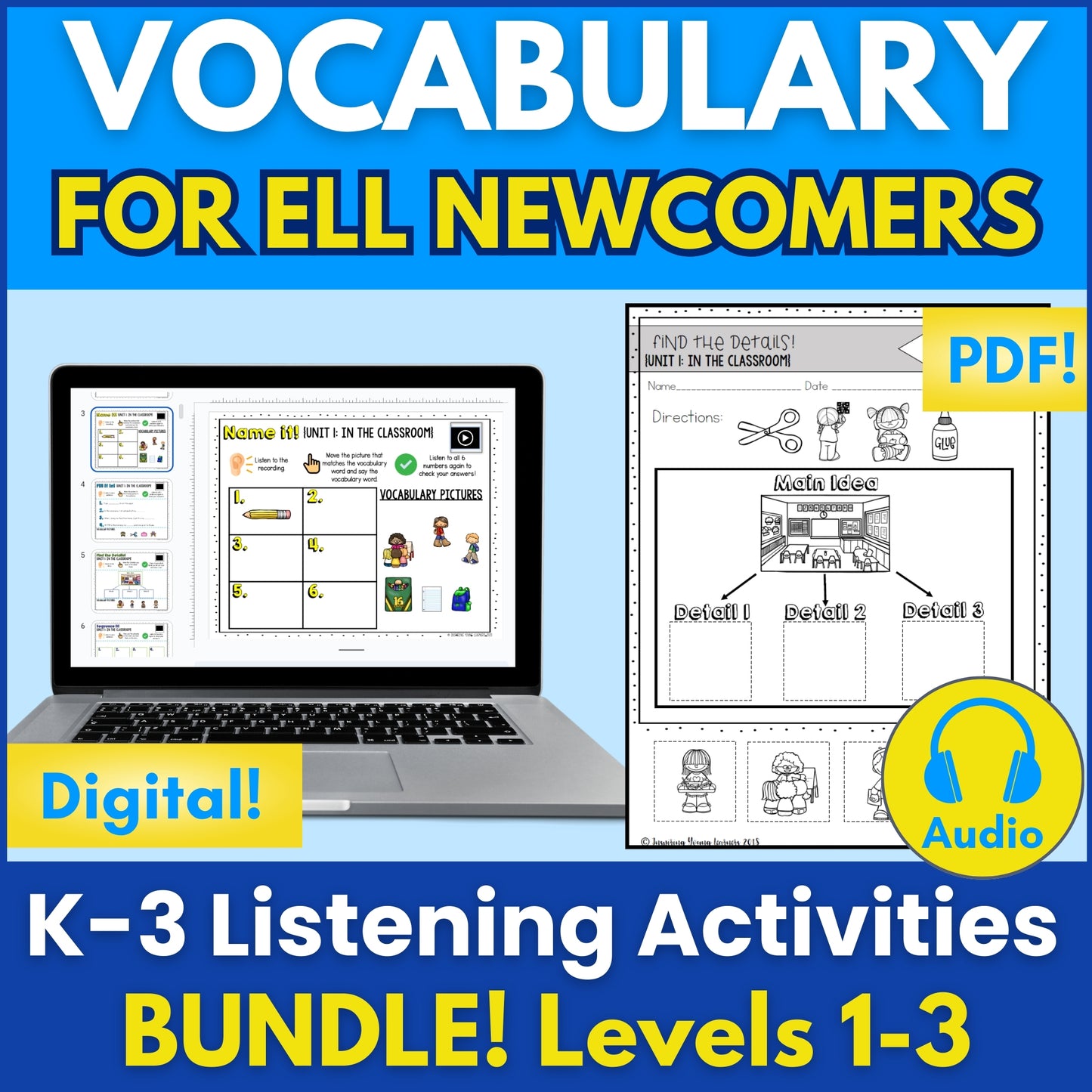 Listening Comprehension & Vocabulary: Grades K-3