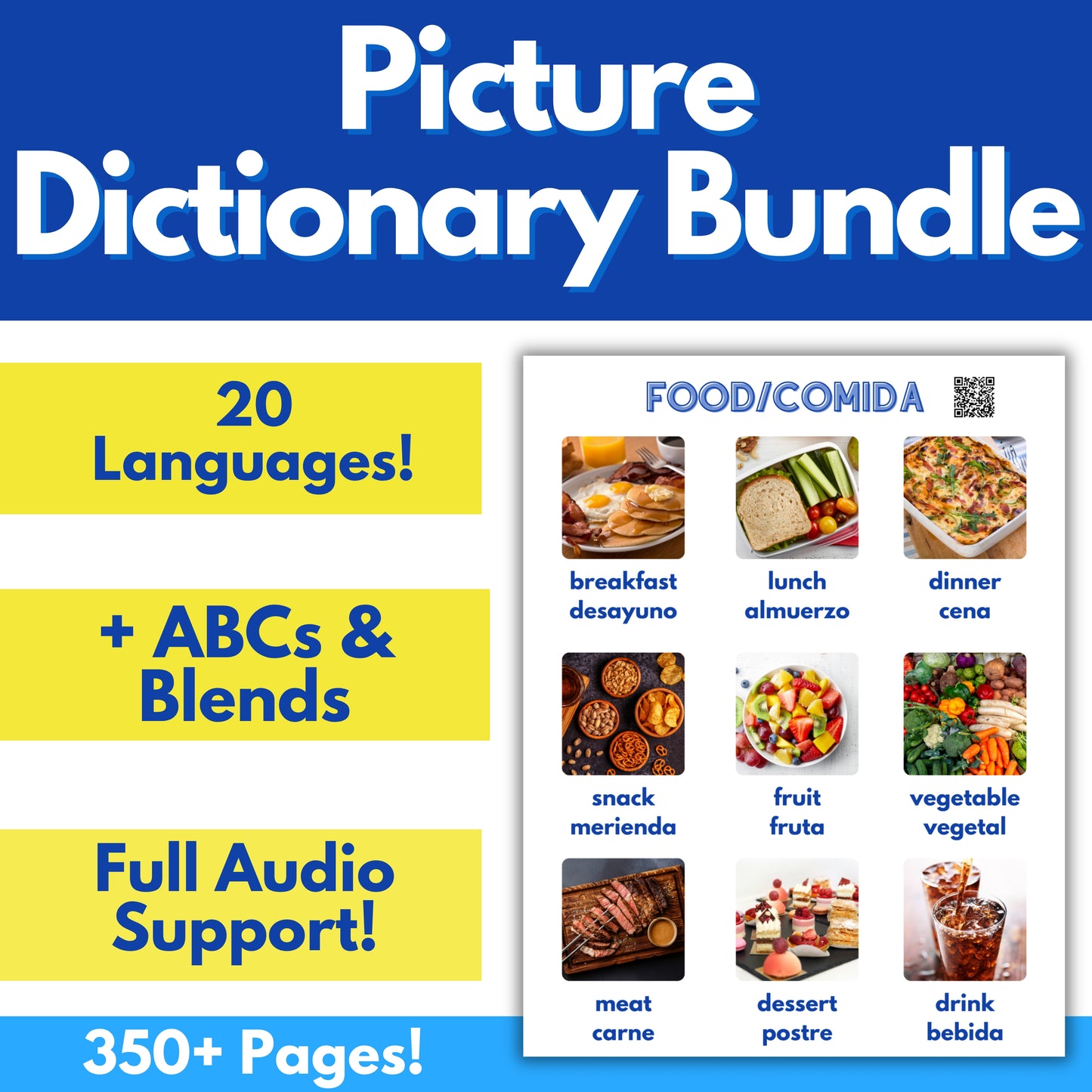 Multilingual Picture Dictionary Bundle: Grades K-12