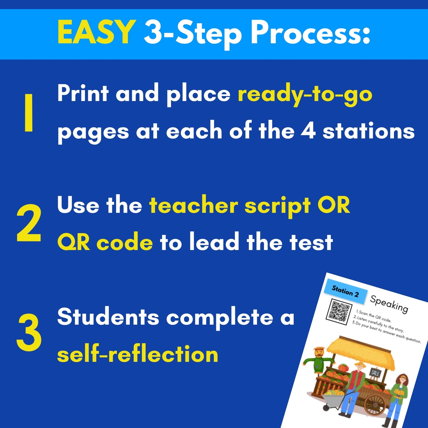 WIDA Test Prep Stations (Print Only): Grades 1-12