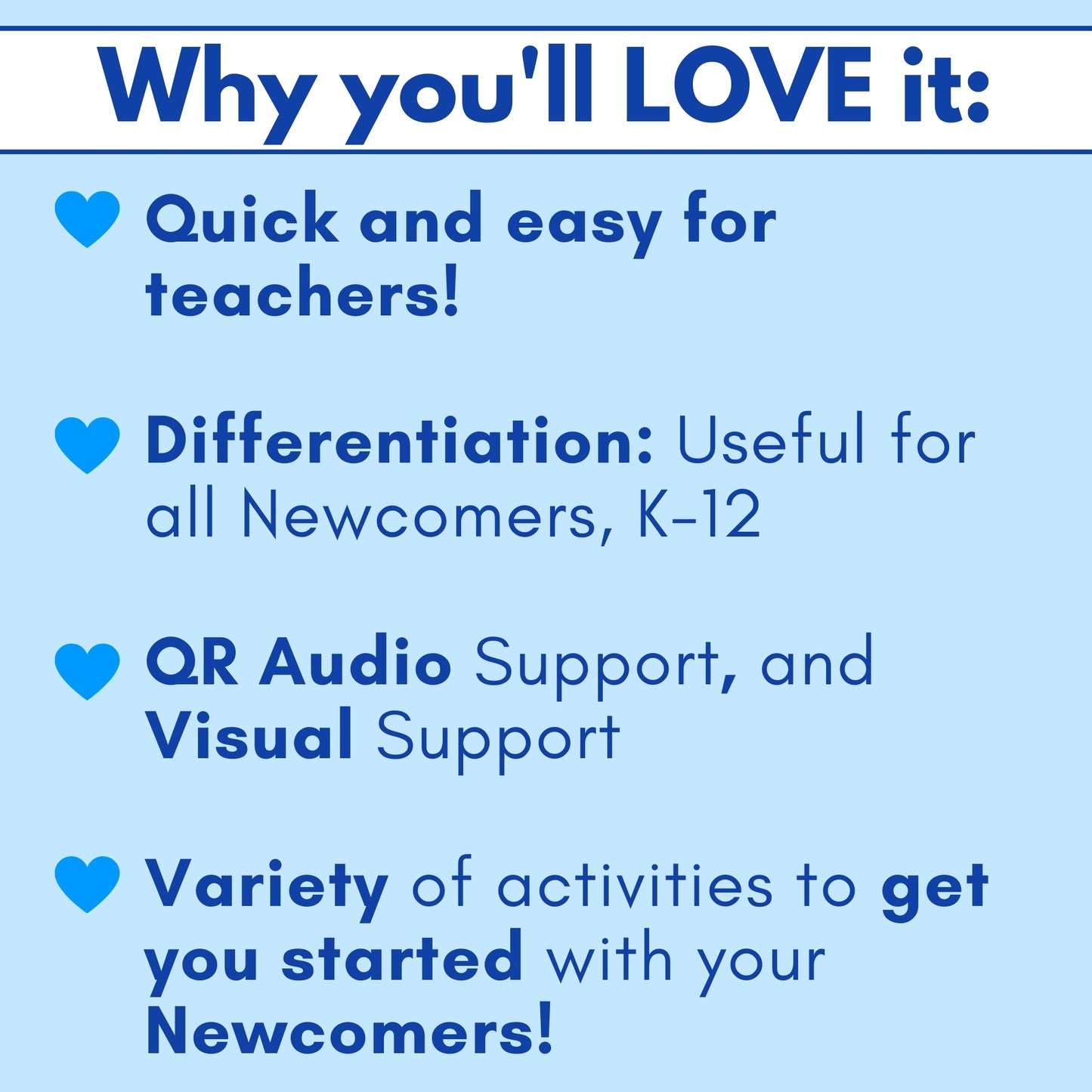 Welcoming ELL Newcomers, Back to School Bundle: Grades K-8