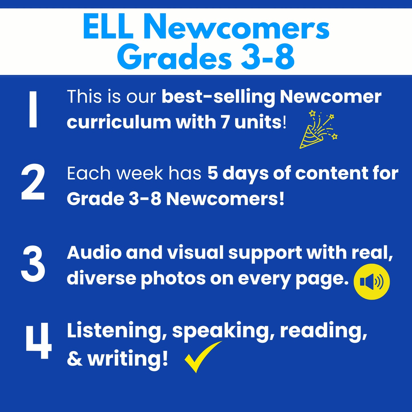 Newcomer Curriculum: Grades 3-8