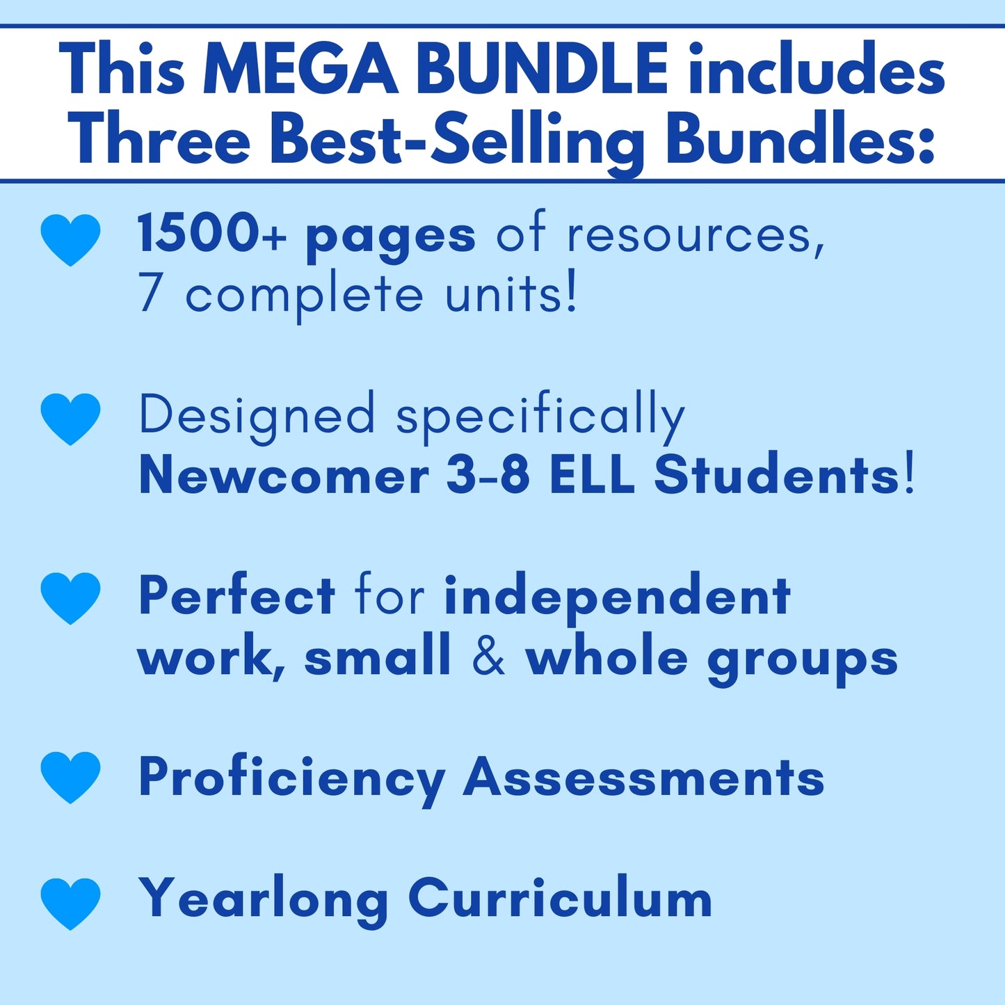 Newcomers Mega Bundle: Grades 3-8